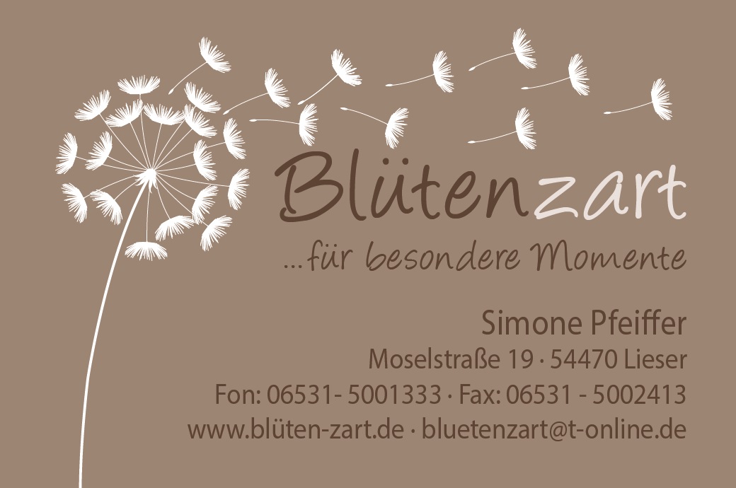 Logo Blumengeschäft Blütenzart