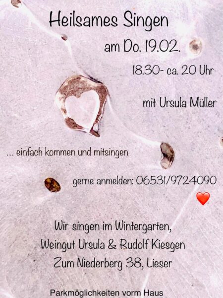 Plakat Heilsames Singen